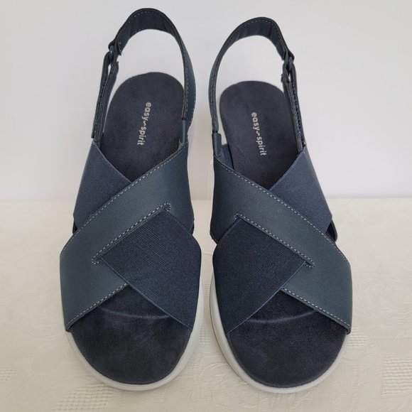 EASY SPIRIT Daimiel3 Textile Sandals- Navy color- Women's Size 9M - Picture 7 of 11